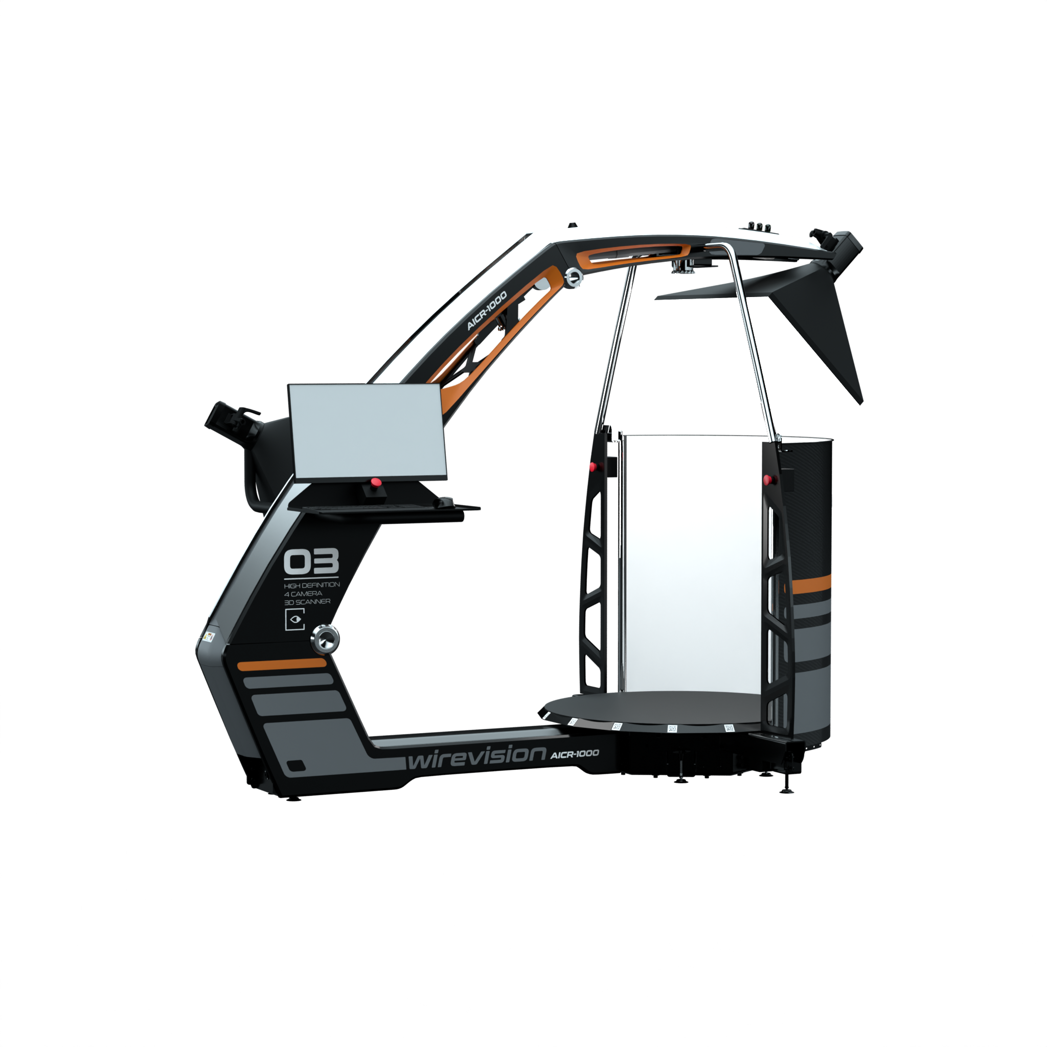 The AICR-1000 scanner photo studio