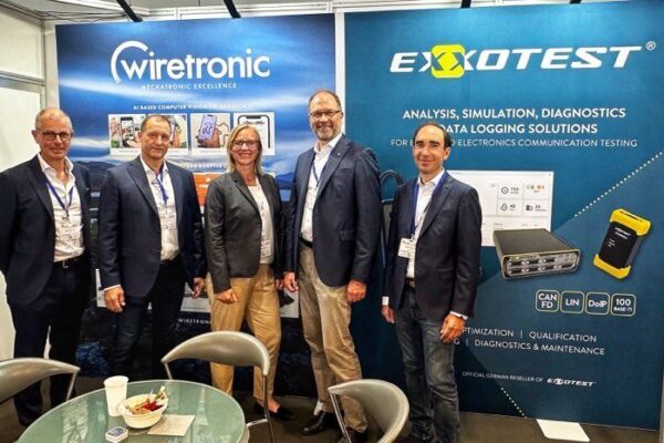 Employees at exhibition fair